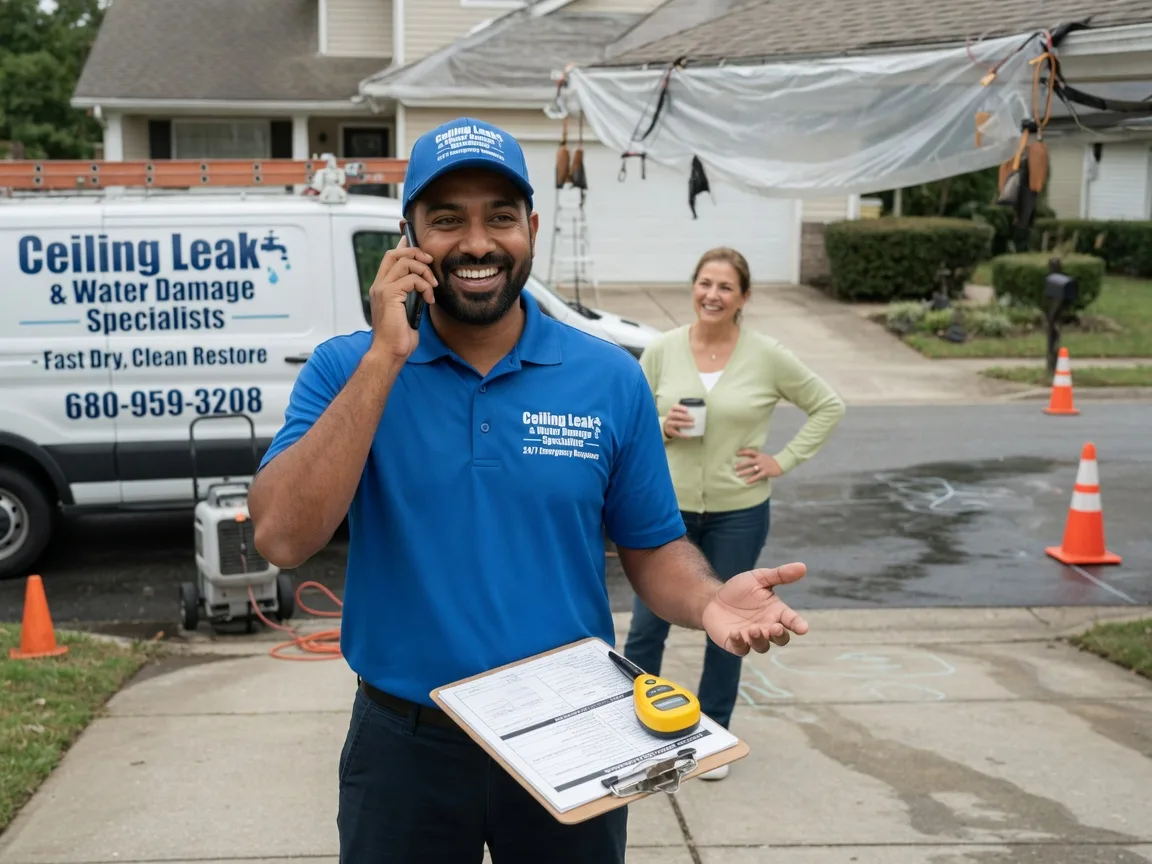 Ceiling Leak Cleanup Brantwood, WI FAQs
